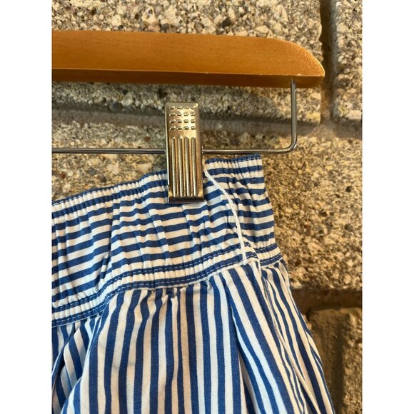 Blue & White Striped Hollister Skater Skirt With Elastic Waistband & Inner Linin - Picture 9 of 10